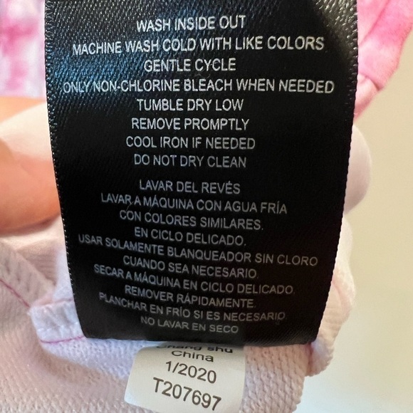 2T girls 32 Degrees Cool pink & white tie die skater dress - Picture 6 of 6